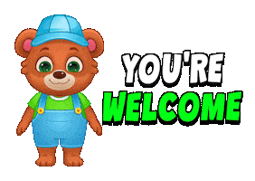 Welcome Home Thank You Sticker by Lucas and Friends by RV AppStudios