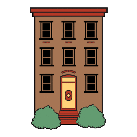 Nyc Brownstone Sticker by FIGS