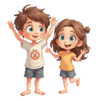 Boys Girls Jump Rope Sticker