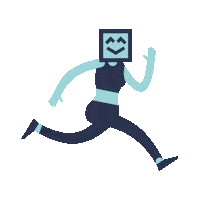 Running Sticker by Livensa Living