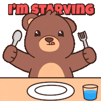 Teddy Bear Eating Sticker by BEARISH