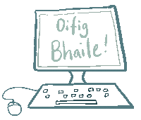 Computer Irish Sticker