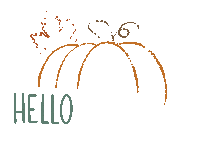 Orange Hello Sticker by studiosinn