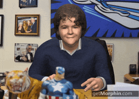morphin dance marvel office finger GIF