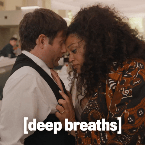 Deep Breath Thank You GIF by NEON