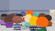 scared eric cartman GIF by South Park 