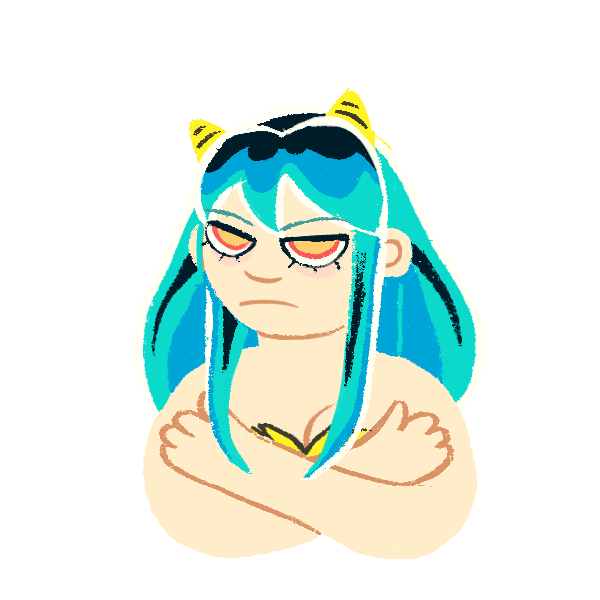 Urusei Yatsura Wow Sticker