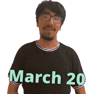 March 20 Sticker