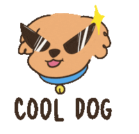 sunandink dog cool puppy sunglasses Sticker