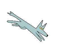 Cool Dog Running Sticker