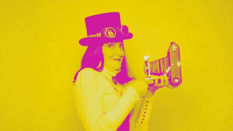 thebrassharpies giphygifmaker vintage camera selfie GIF