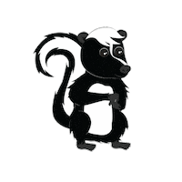 Skunk Gamba Sticker by Projeto Marsupiais