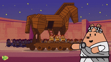 Wooden Horse Trojan GIF
