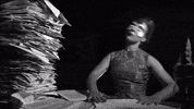 missashbee black and white paper sass noir GIF
