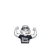 Slim Shady Eminem Sticker by Zhot