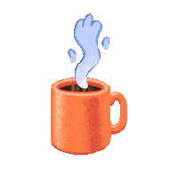 skrich coffee morning cup skrich Sticker
