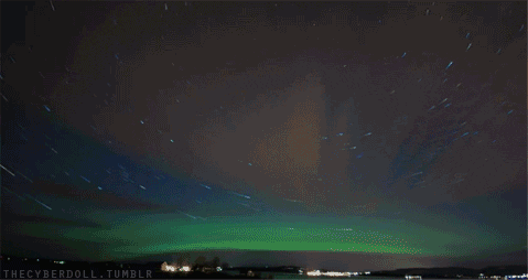 night sky space GIF