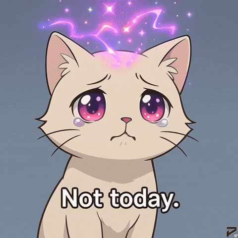 Sad Not Today GIF by Persona