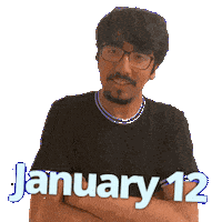 January 12 Sticker