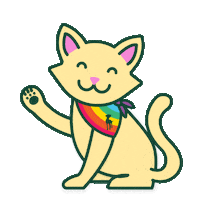 Pride Cute Cat Sticker by Healthy Spot