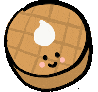 Whipped Cream Smile Sticker by Stefanie Shank