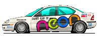 Car Racing Sticker by kneapolitan