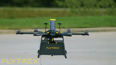 Flytrex-Aviation giphyupload sky drone food delivery GIF