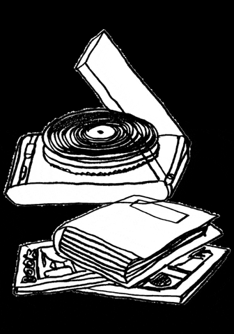 mtmy_illustration giphygifmaker music disk nowplaying GIF