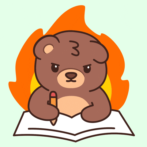 Write It Down Back To School GIF by BEARISH