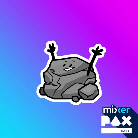 sticker rock GIF by Mixer