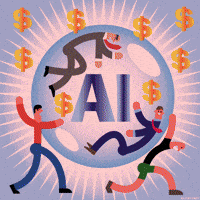 Artificial Intelligence Illustration GIF by PEEKASSO