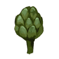 Artichoke Arancini Sticker by The GALLIARD