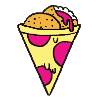 Eloisemutter pizza italian arancini garzza Sticker