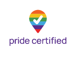 pridecertified rainbow pride certified verified Sticker