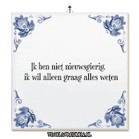 Humor Interesse Sticker by Tegelspreuken.nl