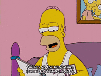 homer simpson laughing GIF