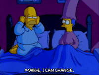 Scared Season 3 GIF by The Simpsons