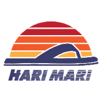 HariMariShoes rainbow sun adventure texas Sticker
