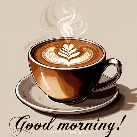 Good Morning Brain Juice GIF by TresorsDuMonde.ca