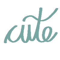 Cutie Teal Sticker