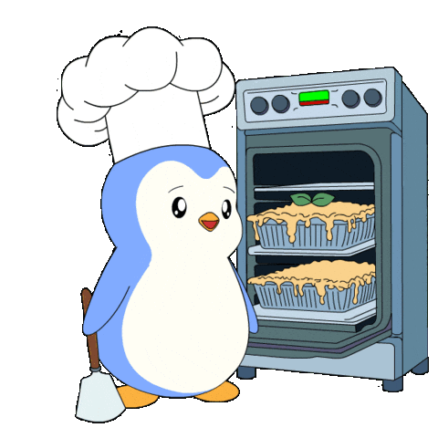 Hungry Penguin Sticker by Pudgy Penguins