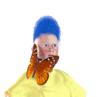 3D Butterfly Sticker by Fantastic3dcreation