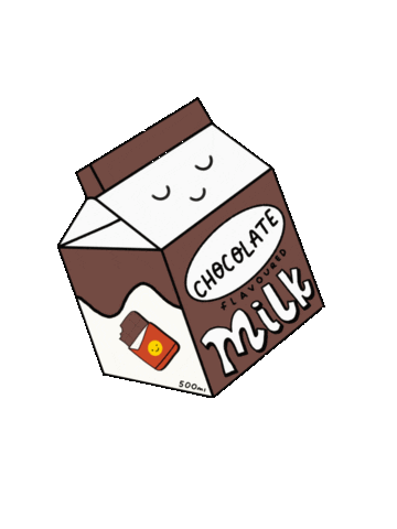 Chocolate Milk Illustration Sticker