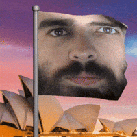 Opera House Flag GIF
