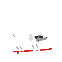 Im Cool Beach Day Sticker by Alex Bradt