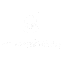 Birthday 白 Sticker