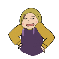 Girl Entahlah Sticker