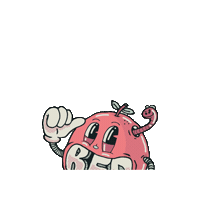 Redapple Sticker by Red Skate Company