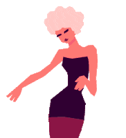 Pink Dancing Sticker