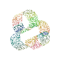 kahotechnique gradient gradient 3d Sticker